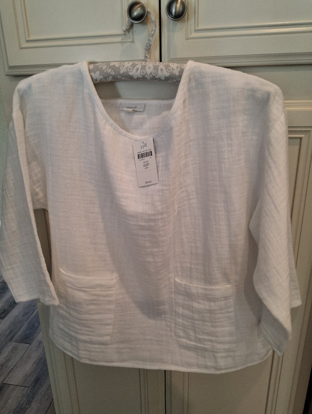 J.jill 3/4 Sleeve Popover